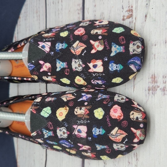 Bobs Skechers | EUC Posh Pup Loafers Dogs Black‎ Size 8 - Picture 4 of 9